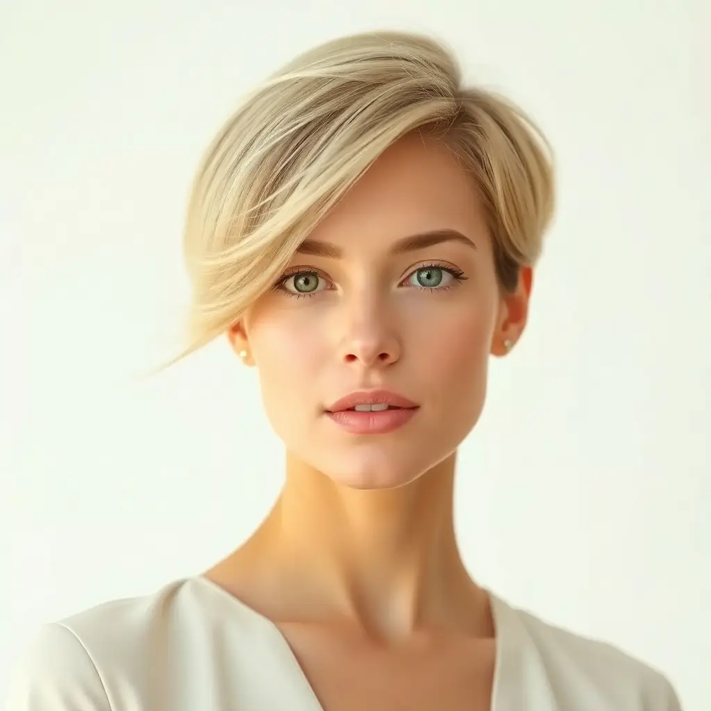 Women with bixie haircuts showcasing a blend of pixie and bob styles, featuring short, chic, and modern hairstyles.