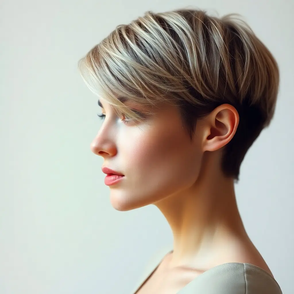 Women with bixie haircuts showcasing a blend of pixie and bob styles, featuring short, chic, and modern hairstyles.