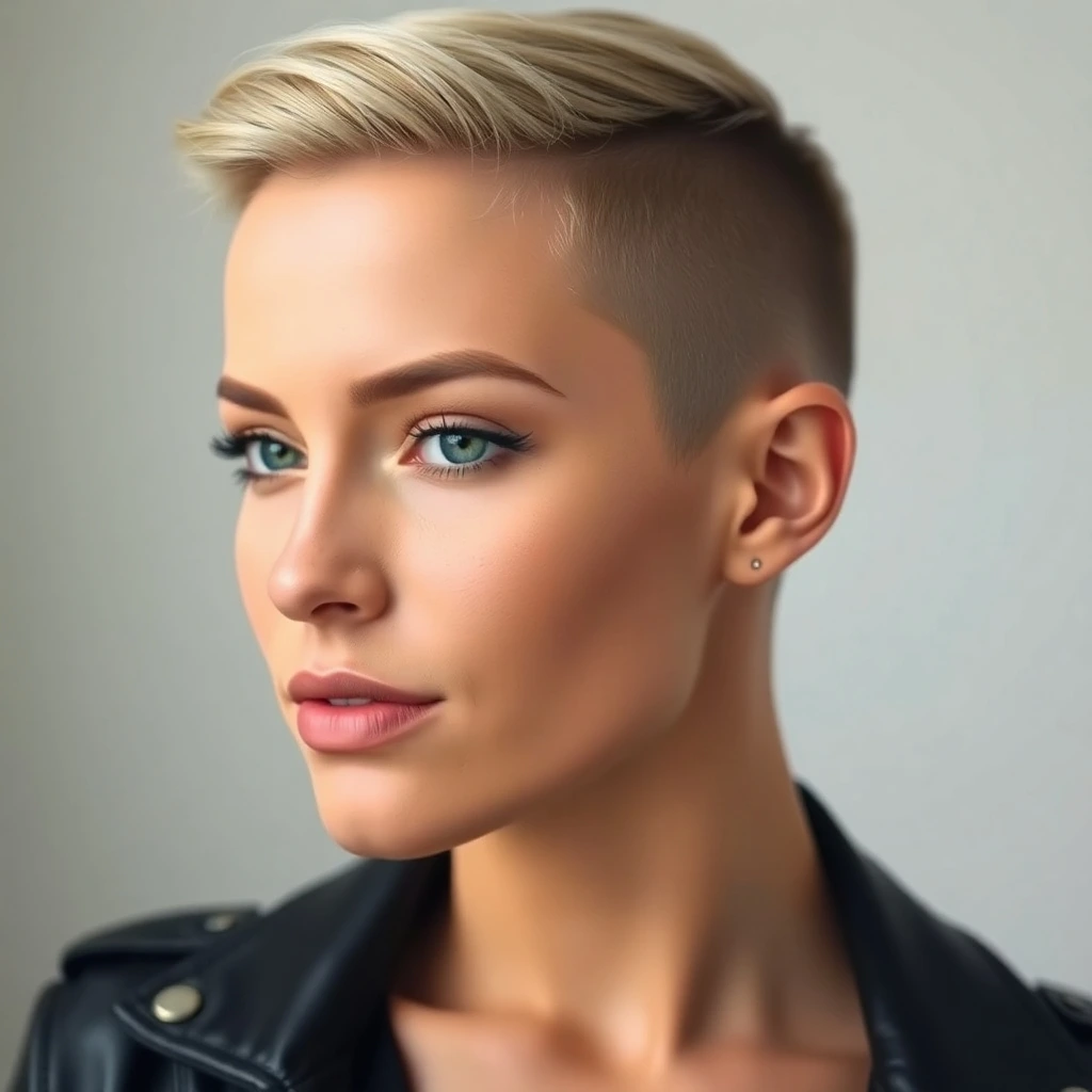 Women with classic undercut hairstyles showcasing bold, edgy, and versatile short haircuts